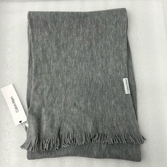 Calvin Klein Gray Scarf - Picture 1 of 5